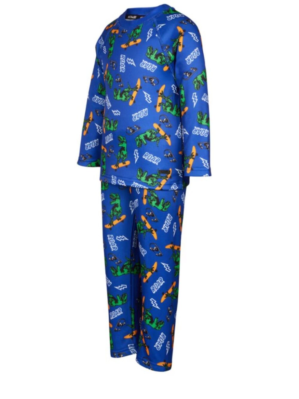 🦕💙 Kombi B3 Velvet Fleece Base Layer Set – Blue Dino Print – Kids Size L 💙🦕